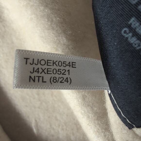 New Tommy Hilfiger Womens XXL Faux Sherpa Snap Button Jacket Coat Beige Warm - Picture 9 of 15